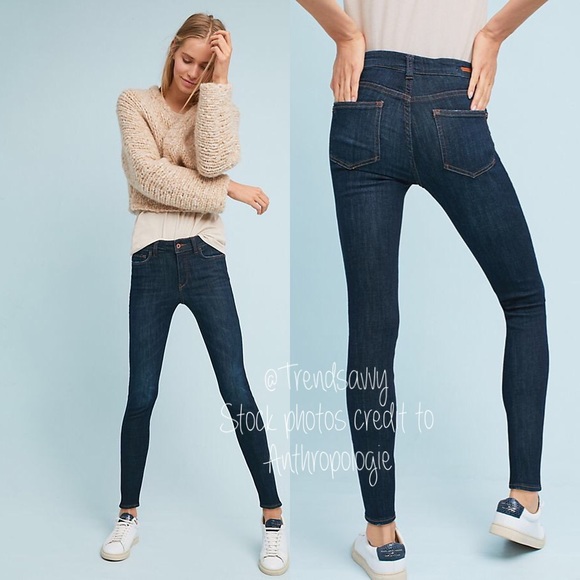 Anthropologie Pilcro High-Rise Denim Leggings Tall - Picture 2 of 7